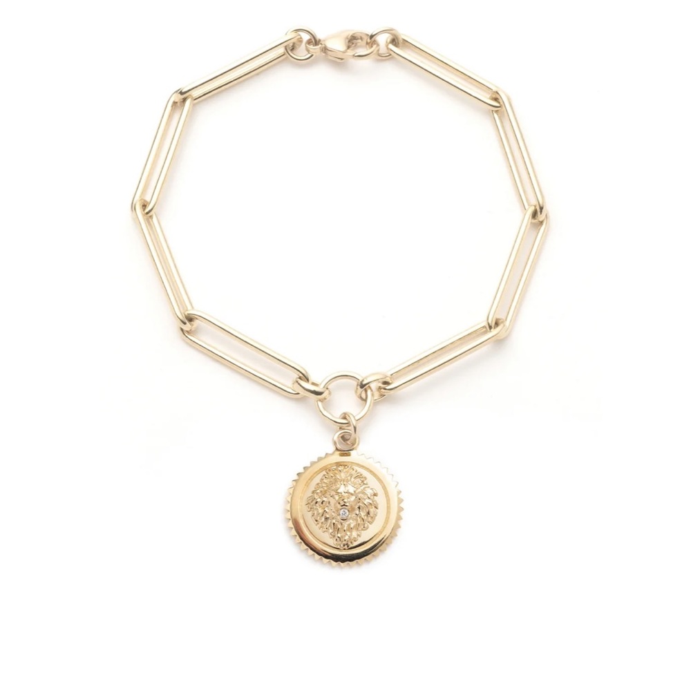 Foundrae Extended Clip Strength Medallion Bracelet